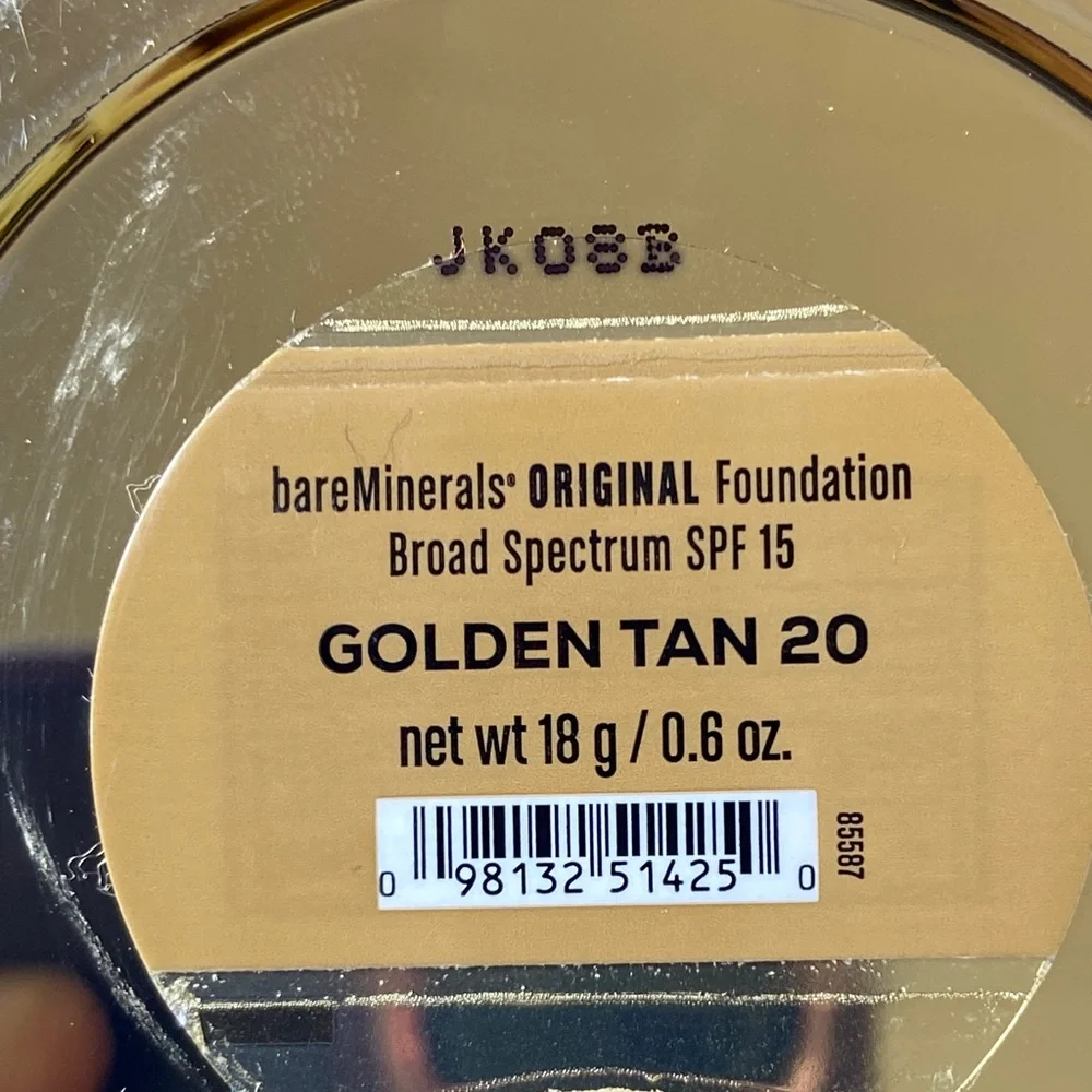 bareMinerals Original Foundation – Golden Tan 20 – SPF 15 – 0.6 oz (18g)